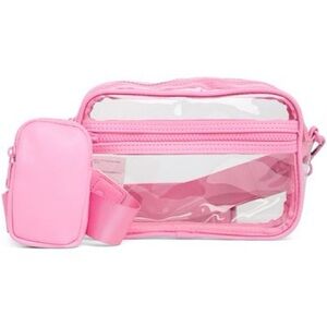 Madden Girl Crossbody Clear Vinyl Jelly Camera Bag NWOT Festival Concert Event